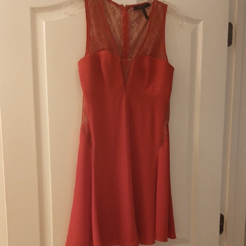 BCBGMaxAzria Red Lace Dress